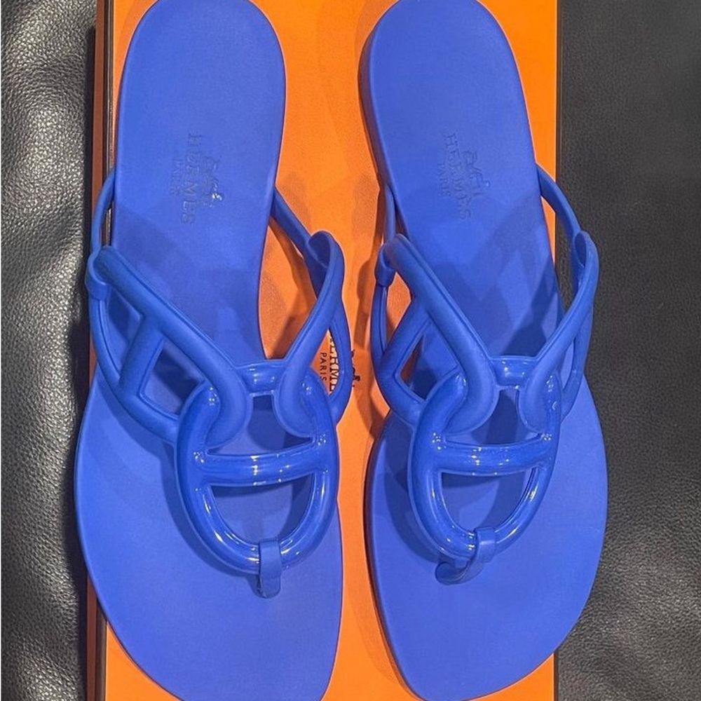 Egerie Hermes sandal electric blue